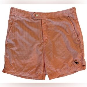 Ted Baker London The Worlds Your Lobster Pink Swim Trunks‎ SZ M